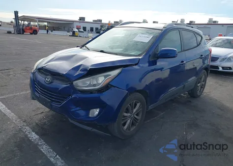 2014 Hyundai Tucson Se z USA, uszkodzony, nr VIN KM8JUCAG0EU875466